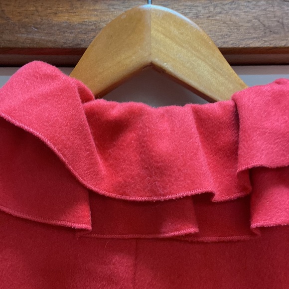 Boden size US 4 (UK 8) red wool/cashmere coat with deep blue inner lining - Picture 4 of 7